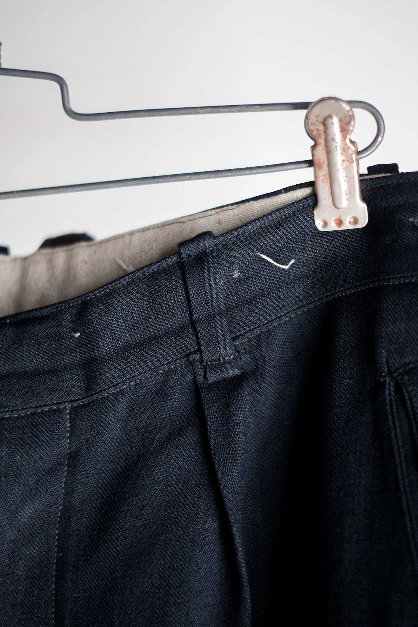 [~ 40's] pantalon allemand de laine de rayonne vintage
