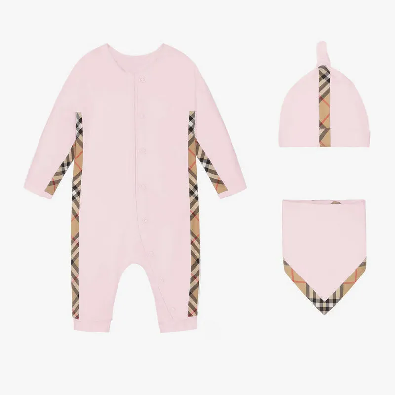 100% Coton Bébé Barboteuses Garçon Fille 0 2 Ans Nouveau Né Luxe Nouveau Né Manches Longues Enfants Designer Printemps Et Automn