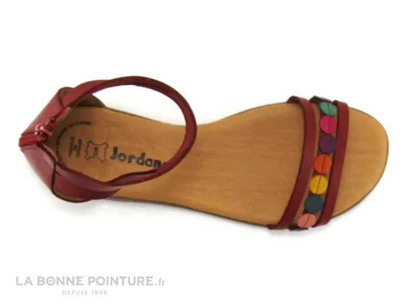 Achat chaussures Jordana Femme Sandale et Nu-pieds, vente Jordana 2796 Rouge - Nu-pieds montant femme