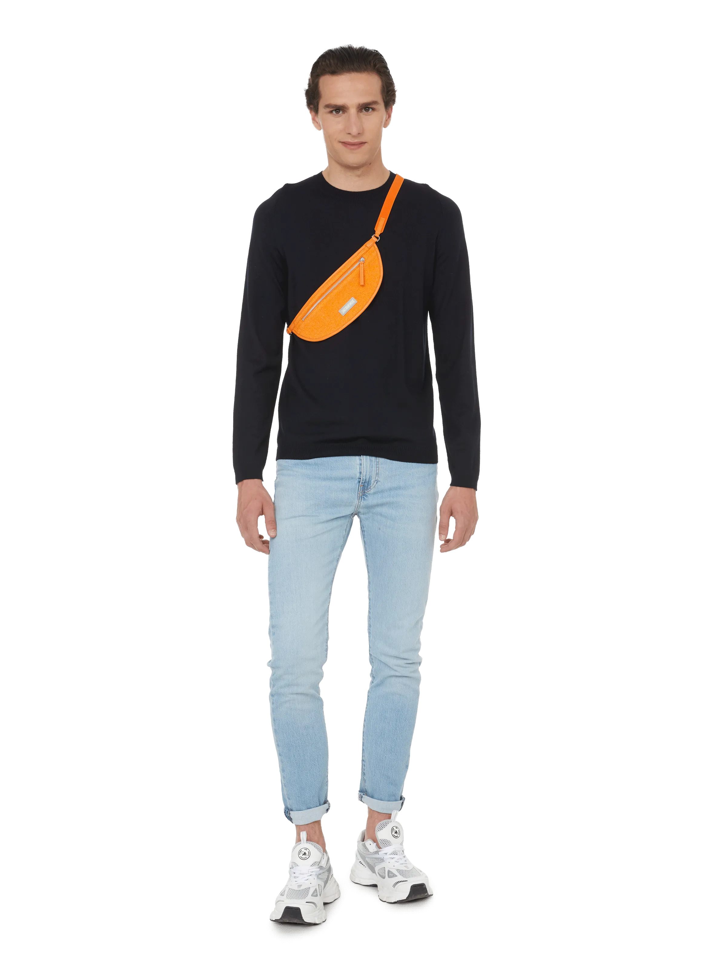 AU PRINTEMPS PARIS  Pull en laine mérinos - Bleu