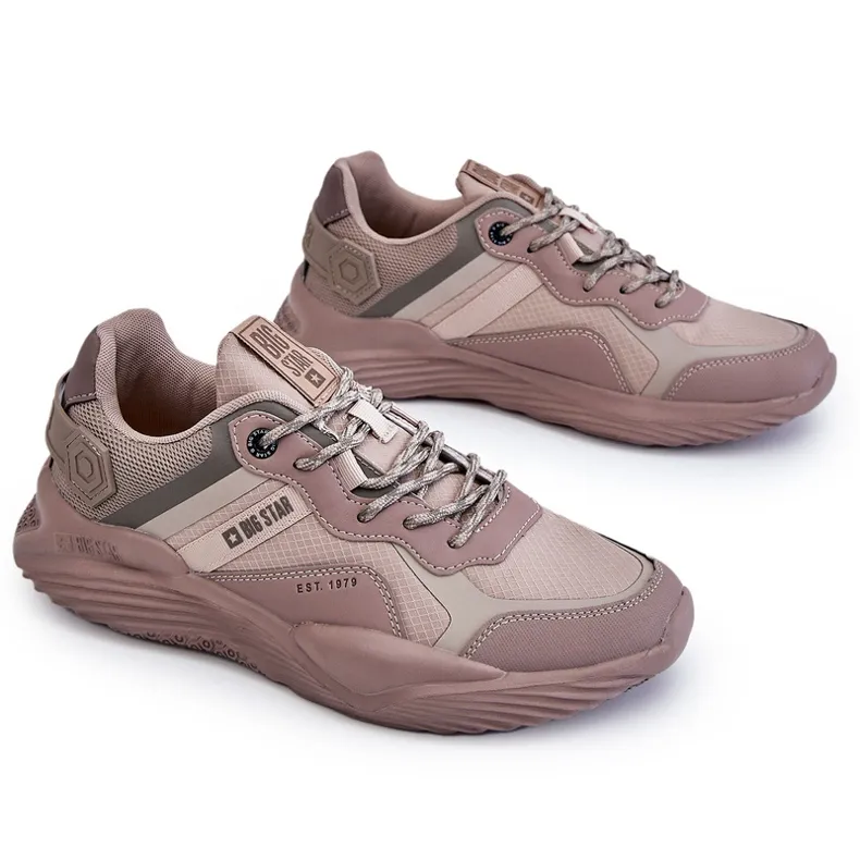Baskets Légères Homme Memory Foam System Big Star LL174151 Beige