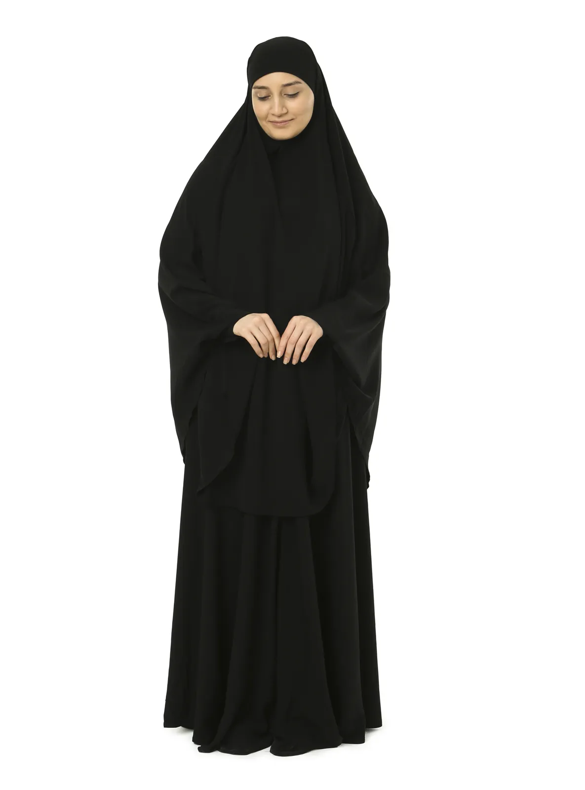 Black - Jilbab Unlined - Prayer Clothes