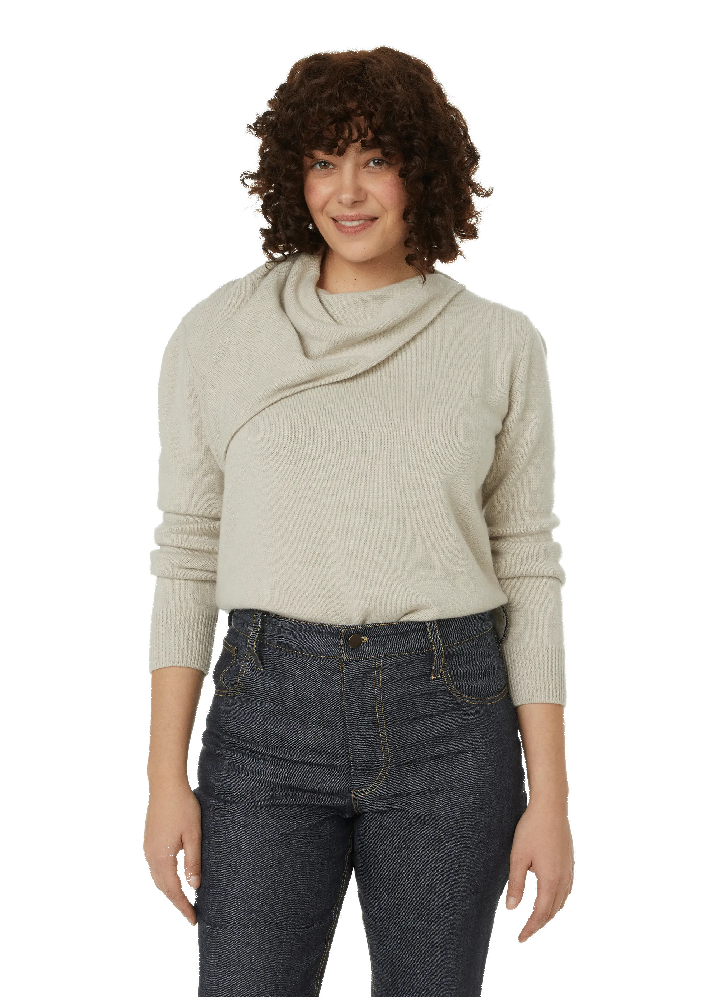 CAES  Pull en laine vierge - Beige