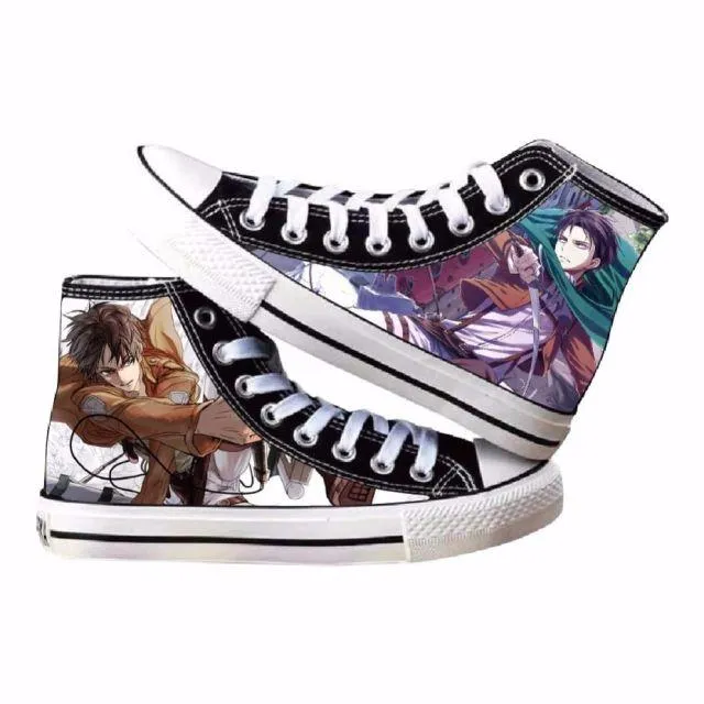 Chaussures Attaque des Titans   Eren et Levi