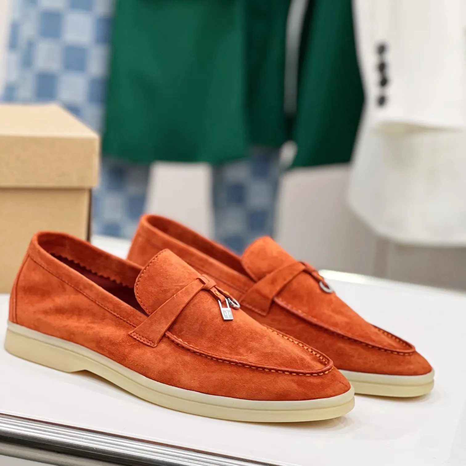 Chaussures Décontractées De Créateurs Chaussures Habillées Pour Femmes Top Cachemire En Cuir En Cuir High Elastic Elastic Sole F