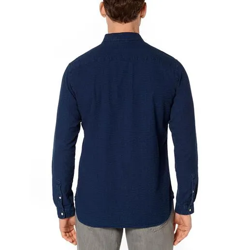 Chemise en jean et seersucker Oliver Spencer