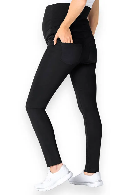 Comfort Stretch Pantalon de grossesse - Ceinture élastique en maille noir