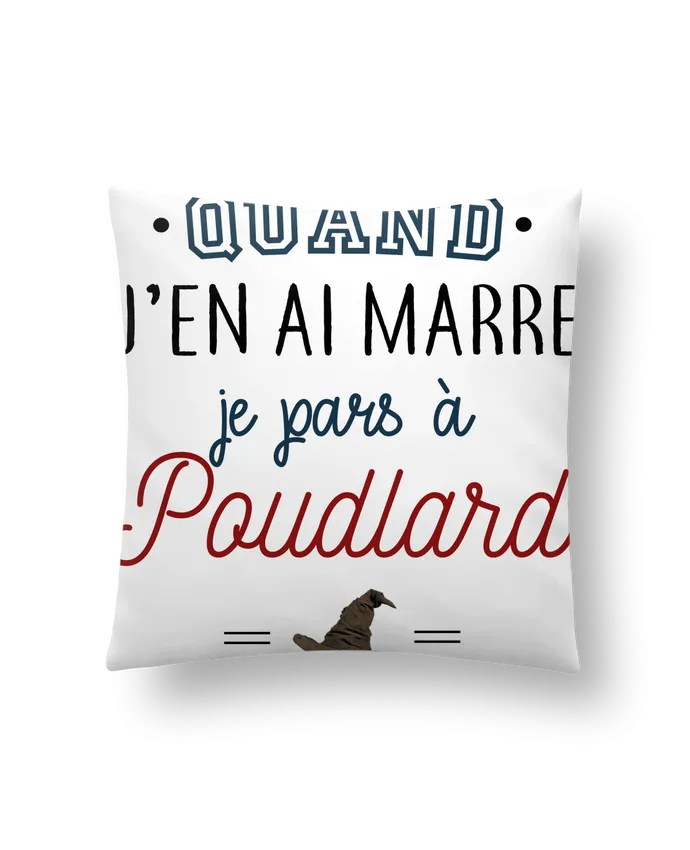 Coussin Je pars à Poudlard par La boutique de Laura
