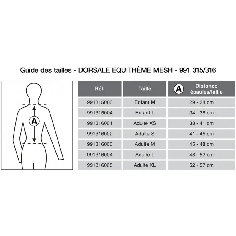Dorsale de protection Equi-Thème – Mesh