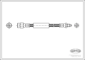 Flexible de frein CORTECO 19032301 