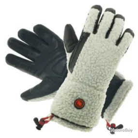 Gants chauffants façon peau de mouton. Glovii