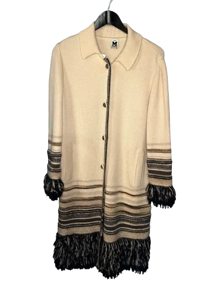 Gilet long Missoni à rayures et à franges, taille unique - Yalla