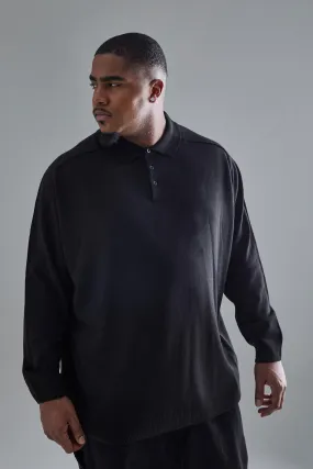 Grande taille - Polo oversize en maille