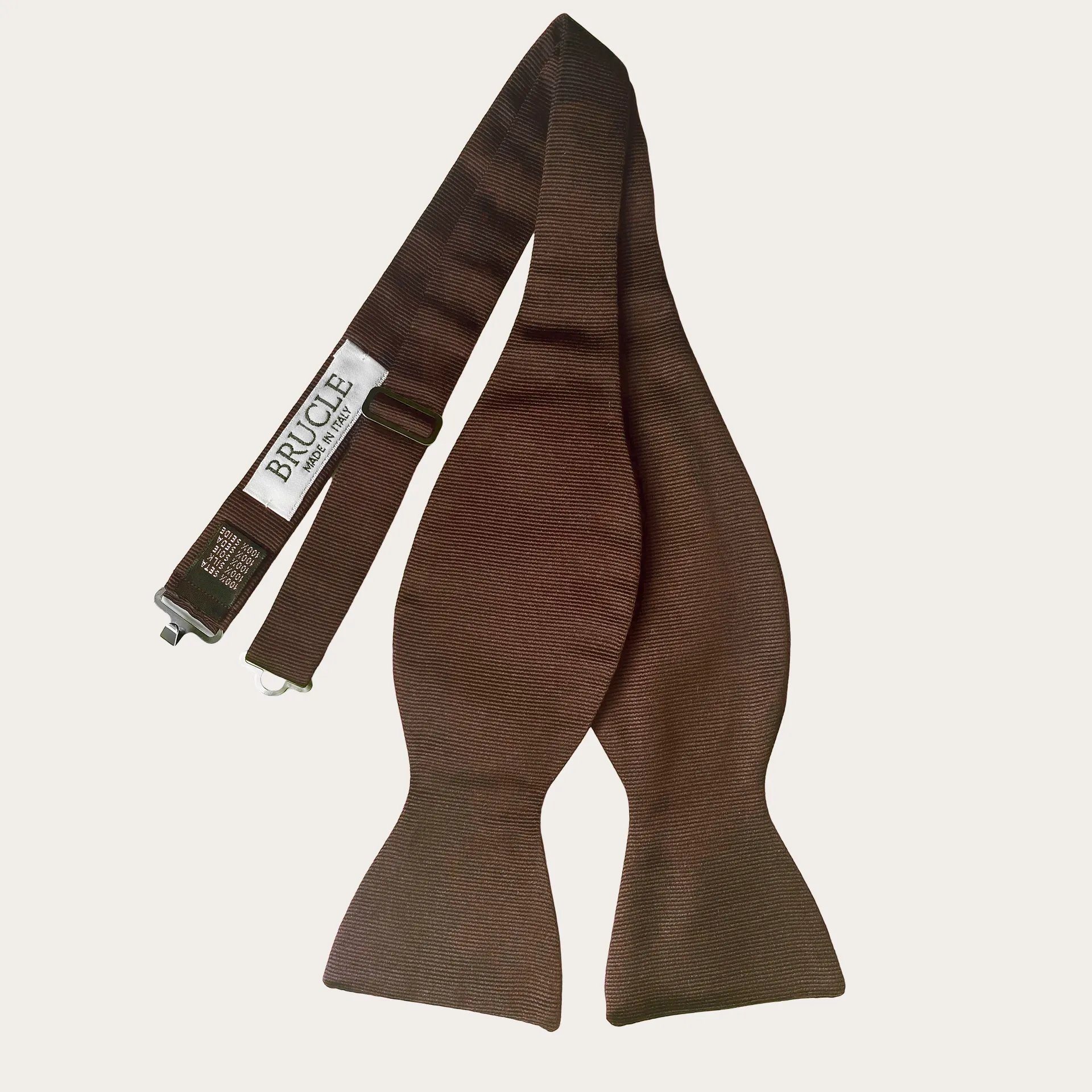 Noeud Papillon Marron en Soie BRUCLE | Style Contemporain