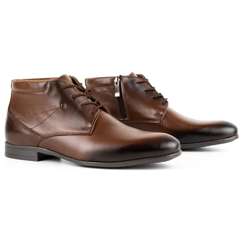 Olivier Chaussures habillées en cuir homme isolées 802MA marron brun