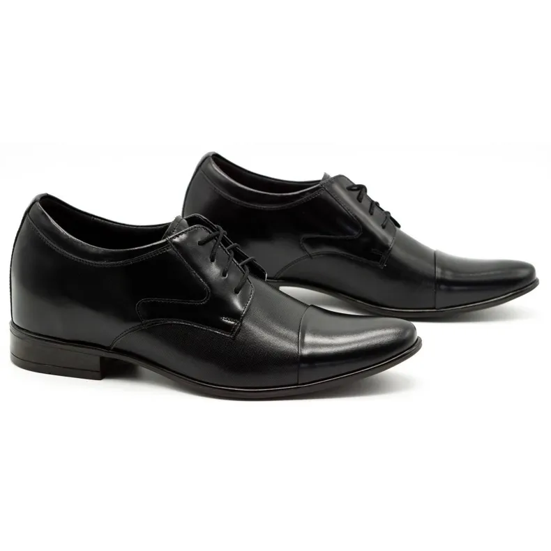 Olivier Chaussures habillées pour hommes P10 croissant noir le noir