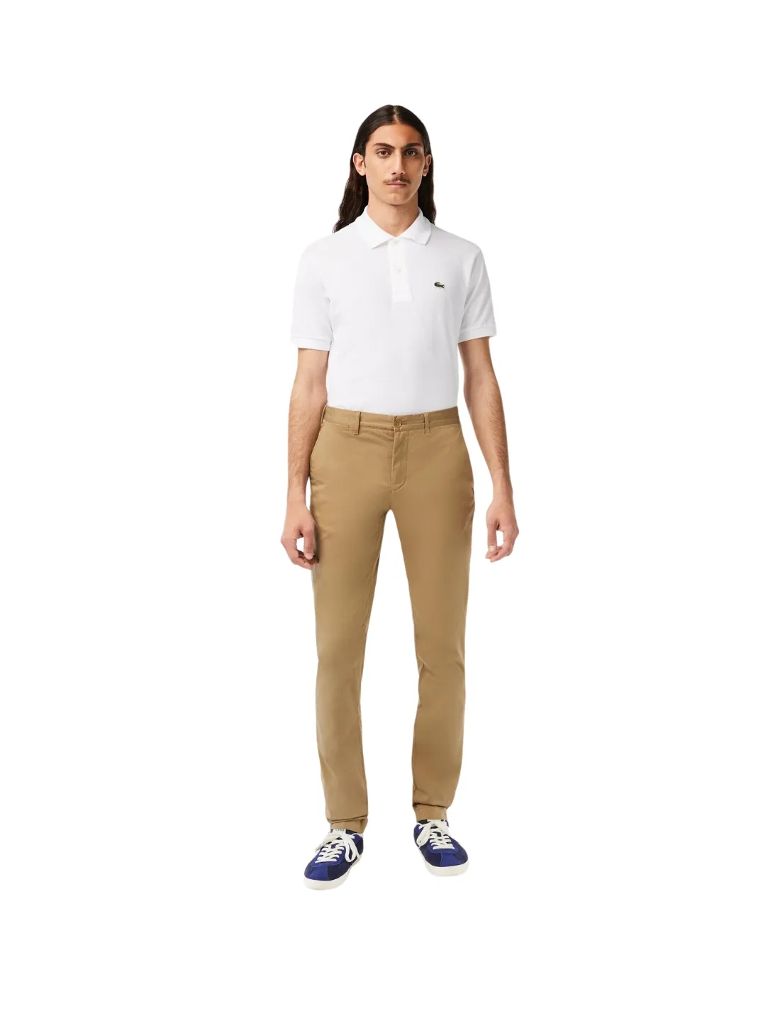 Pantalon chino Lacoste en coton Ref 57607 CB8 Lion