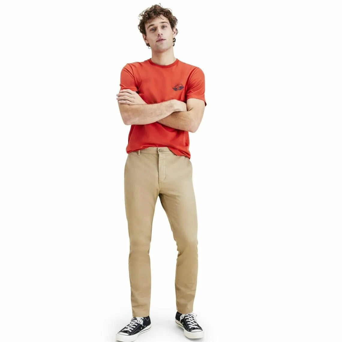 Pantalon chino skinny Original camel en coton Dockers - Pantalon Homme sur MenCorner