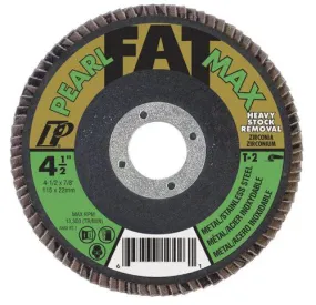 Pearl Abrasive MAX45120ZJ7 Disque à feuillets 4-1/2" x 7/8" ( grain 120 )
