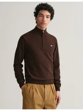 Pull demi-zip en laine ultra fine Gant