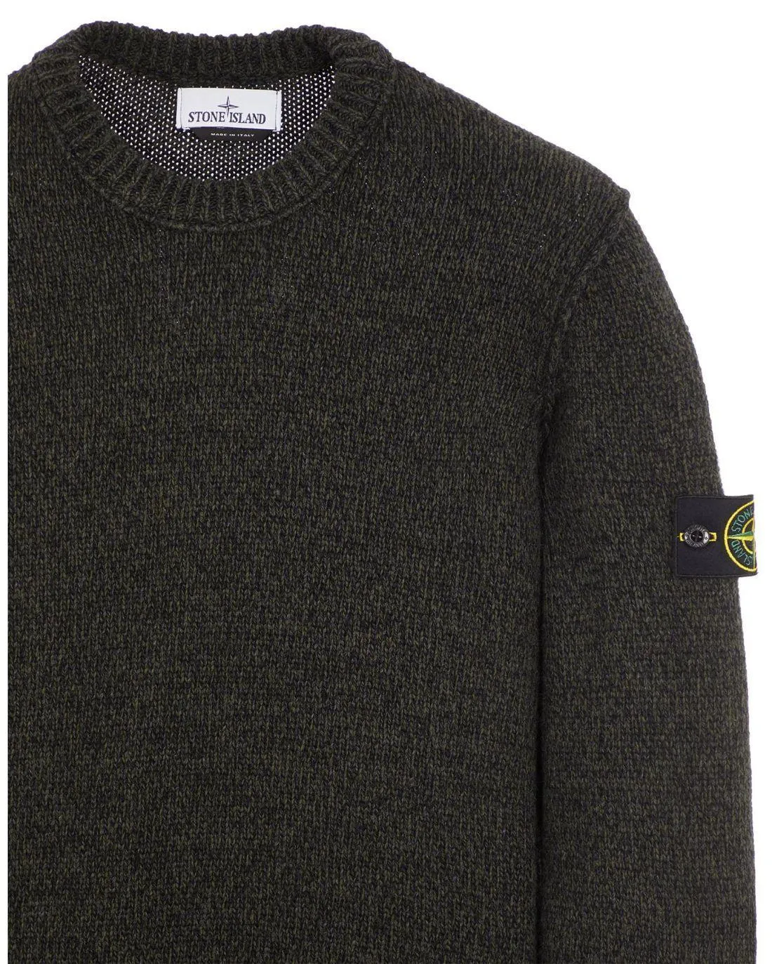 PULL EN LAINE 515A4 NOIR - Stone Island | Chez Maman Rouen