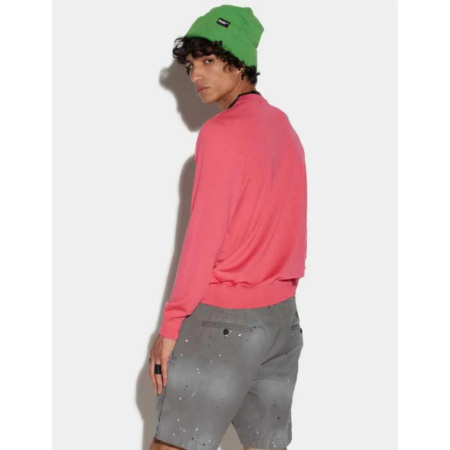Pull En Laine Fuschia - Dsquared2 pour homme