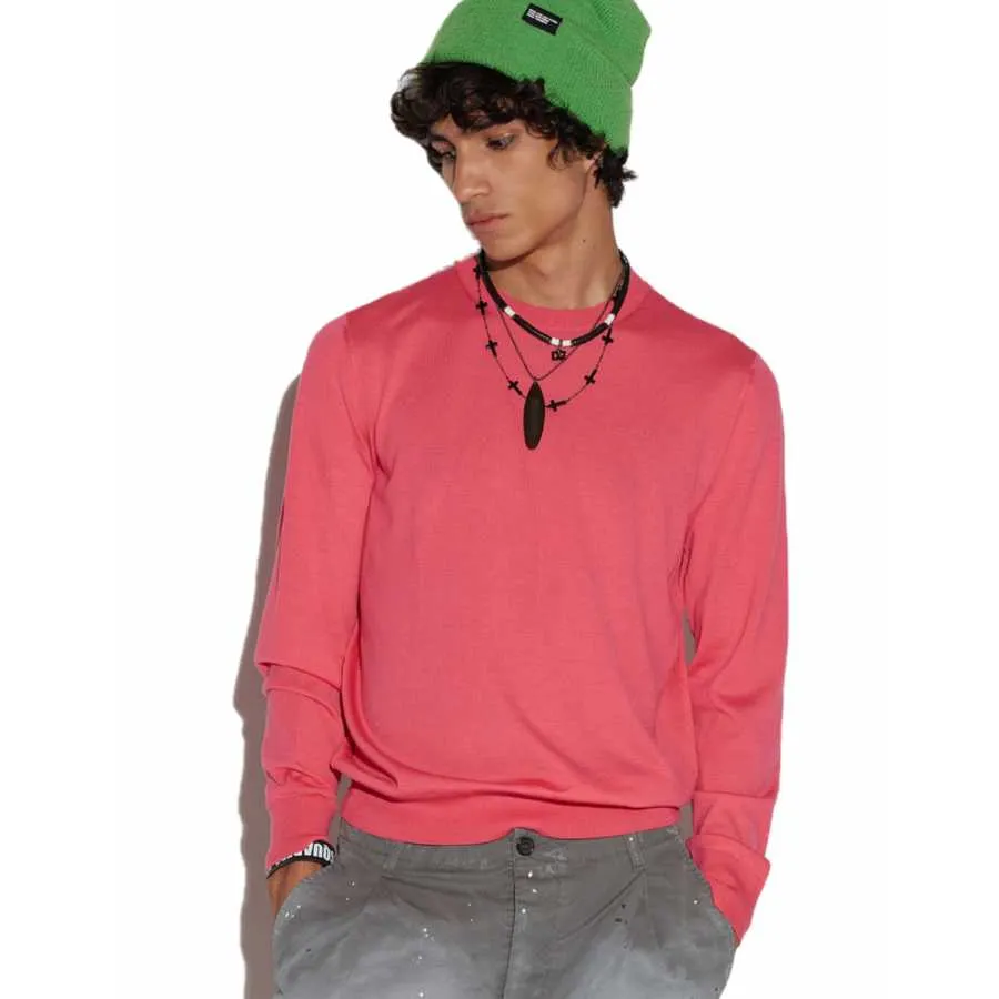 Pull En Laine Fuschia - Dsquared2 pour homme