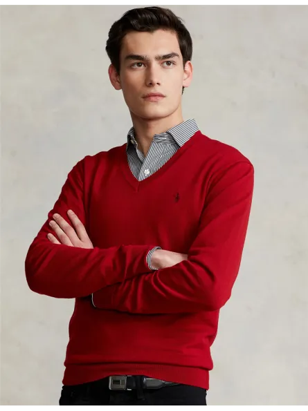 Pull en laine Polo Ralph Lauren Park avenue red