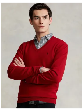 Pull en laine Polo Ralph Lauren Park avenue red