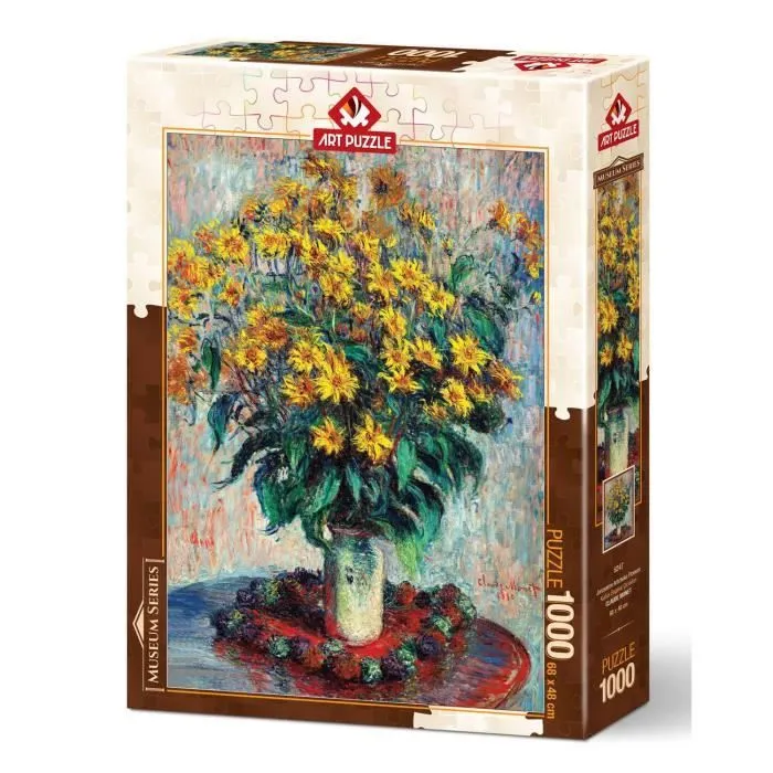 Puzzle 1000 pièces : Fleurs de topinambour par Claude Monet