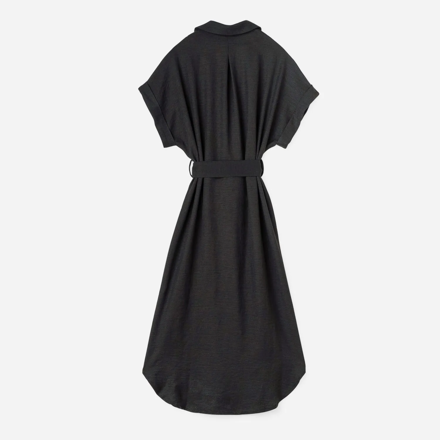Robe chemise TEXTO noire - Textile femme Accessoires | ERAM