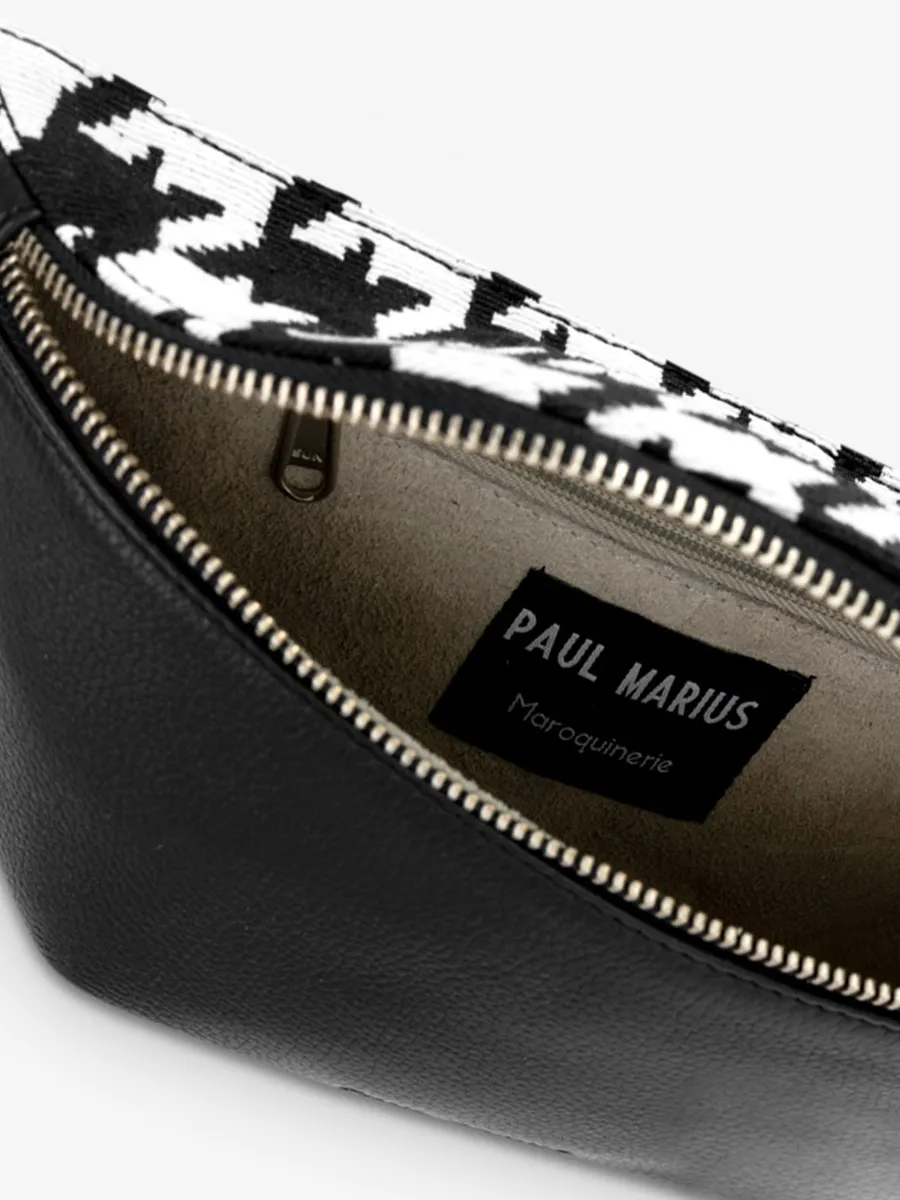 SAC BANANE CUIR NOIR FEMME LaBanane Allure - Noir