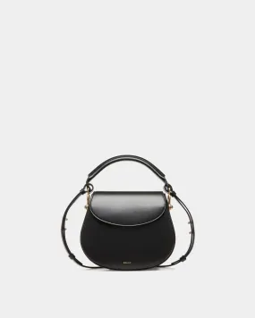 Sac À Bandoulière Lune En Cuir Noir