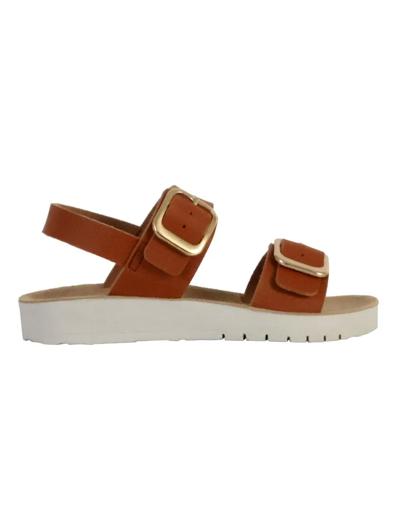 Sandales Cuir Enfant Geox Costarei - Beige