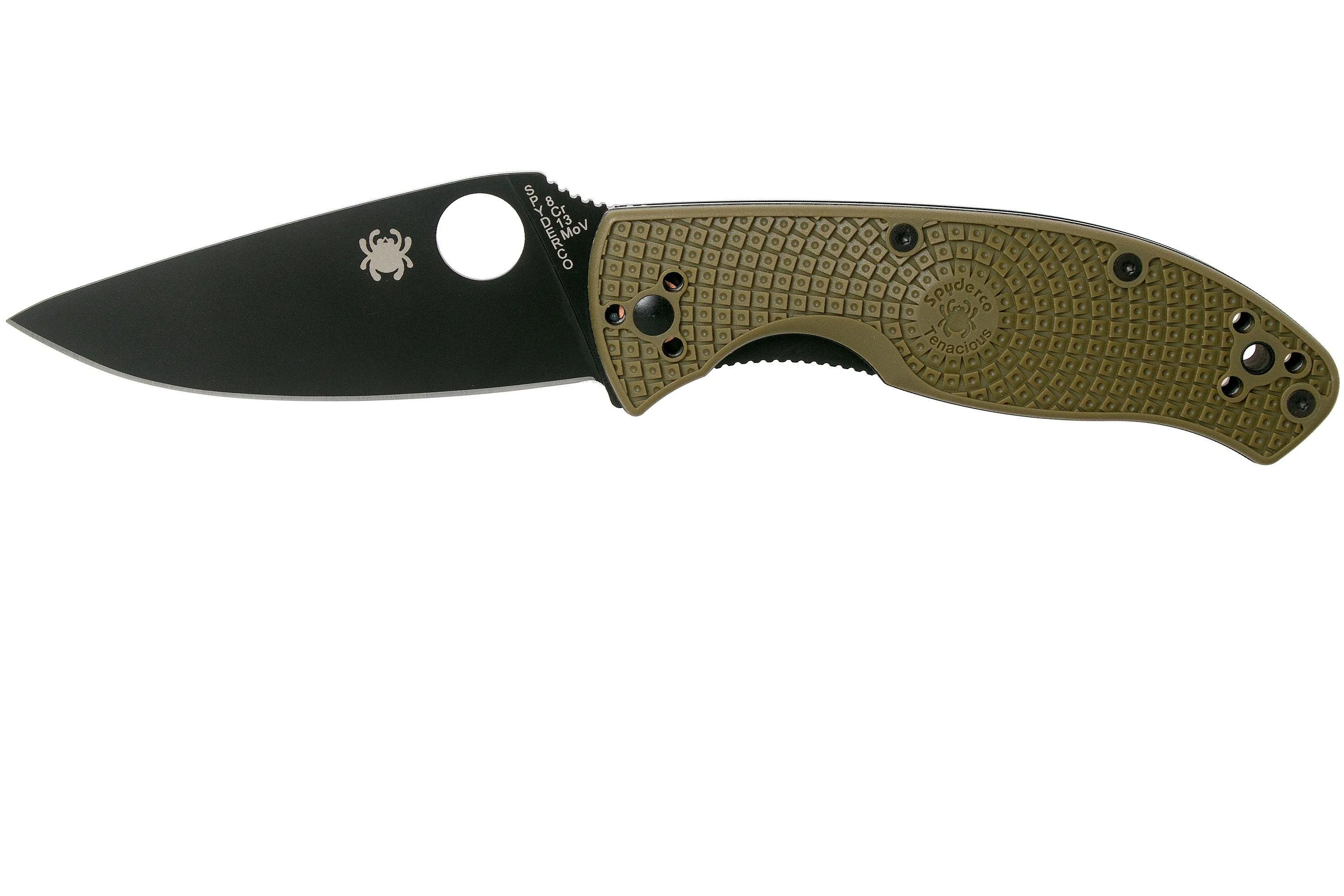  Spyderco Tenacious Lightweight OD Green Black C122PODBK FRN couteau de poche