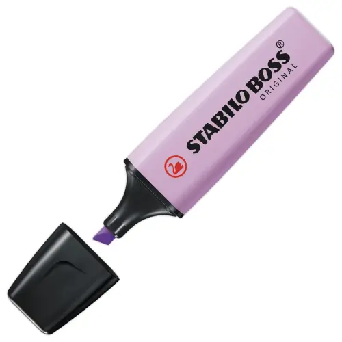 Surligneur BOSS ORIGINAL Pastel - Pointe biseautée - "Brume de lilas" - STABILO