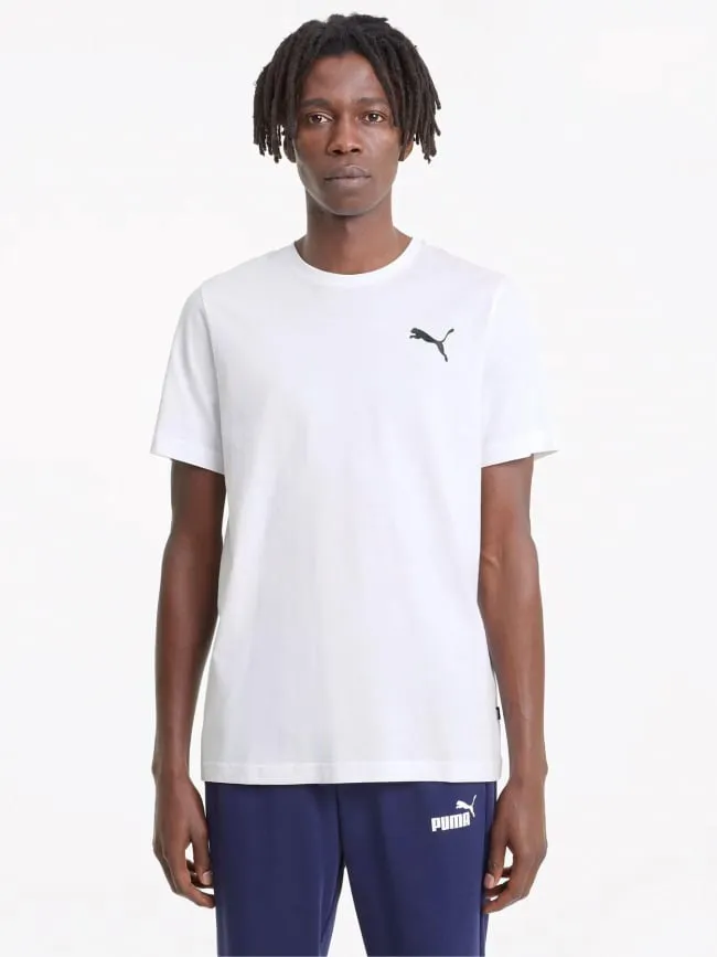 T-shirt essential cat logo blanc homme - Puma | wimod