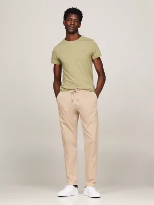 T-shirt extra slim extensible | Vert | Tommy Hilfiger