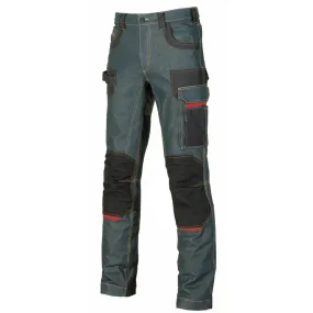 U-Power - Pantalon de travail bleu jean Stretch PLATINUM