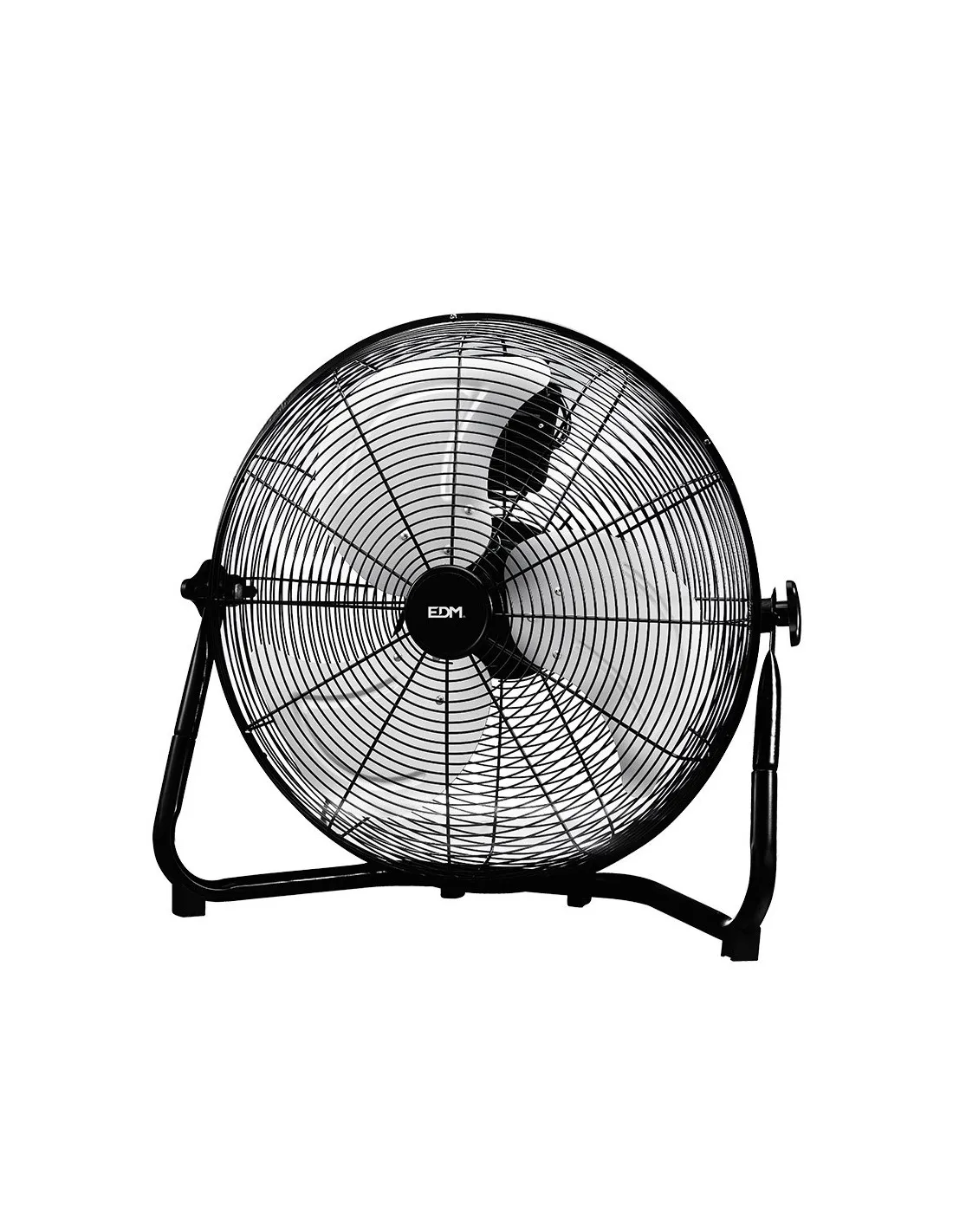 Ventilateur De Sol Industriel Noir Puissance: 110w Pales: Ø45x54cm Edm - - 33935Générique
