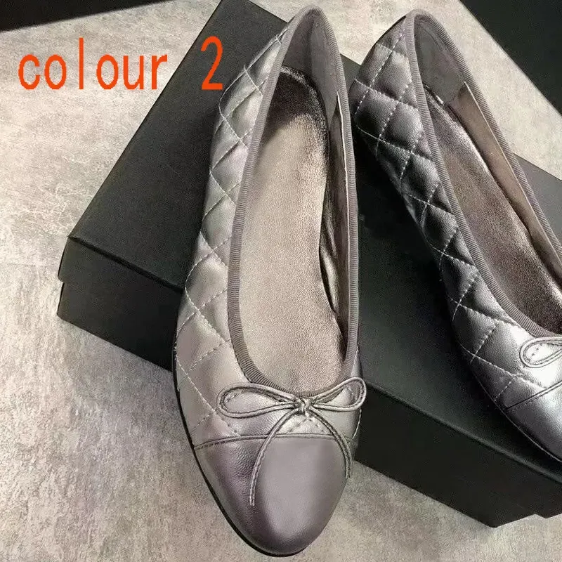 ✨ 5 Estrellas Paris Chaussures De Créateur De Luxe Chaussures De Ballet Noires Chaussures Femmes Marques Matelassées En Cuir Vér